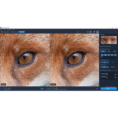 Установка Topaz Gigapixel AI